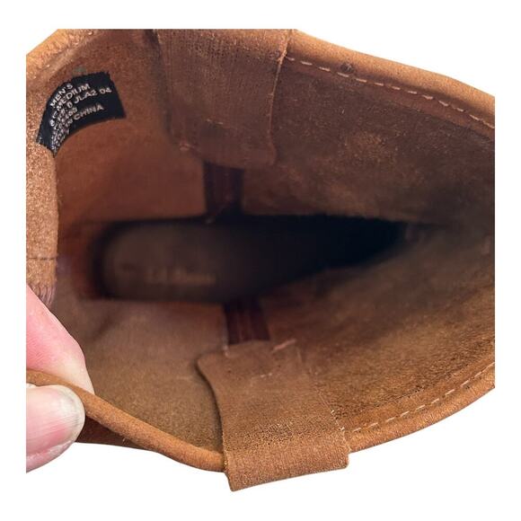 L.L.Bean Wellington Mid Calf Buckle Leather Boots Size 8.5 Medium Men's - Picture 3 of 8